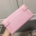 Replica Handbag Store Kelly Ghillies Wallet In Pink Swift Leather