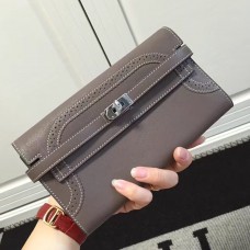Replica Handbag Store Kelly Ghillies Wallet In Etoupe Swift Leather Replica Handbag Store Kelly Ghillies Wallet In Etoupe Swift Leather