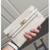 Replica Handbag Store Kelly Ghillies Wallet In Ivory Swift Leather