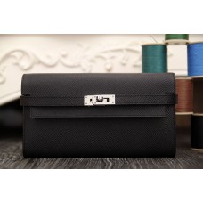 Replica Handbag Store Kelly Longue Wallet In Black Epsom Leather Replica Handbag Store Kelly Longue Wallet In Black Epsom Leather