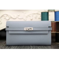 Replica Handbag Store Kelly Longue Wallet In Blue Lin Epsom Leather Replica Handbag Store Kelly Longue Wallet In Blue Lin Epsom Leather