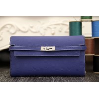 Replica Handbag Store Kelly Longue Wallet In Electric Blue Epsom Leather Replica Handbag Store Kelly Longue Wallet In Electric Blue Epsom Leather
