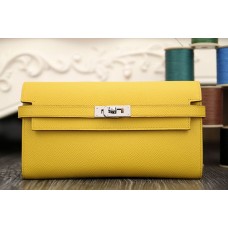 Replica Handbag Store Kelly Longue Wallet In Yellow Epsom Leather Replica Handbag Store Kelly Longue Wallet In Yellow Epsom Leather