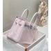 Replica Handbag Store Birkin 30cm 35CM Bag In Mauve Pale Clemence Leather