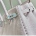 Replica Handbag Store Birkin 30cm 35CM Bag In Mauve Pale Clemence Leather