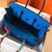 Replica Handbag Store Birkin 30cm 35cm Bag In Blue Clemence Leather Replica Handbag Store Birkin 30cm 35cm Bag In Blue Clemence Leather