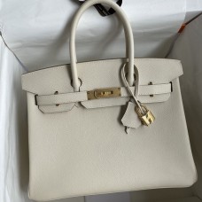 Replica Handbag Store Birkin 30CM Retourne Handmade Bag In Craie Epsom Calfskin Replica Handbag Store Birkin 30CM Retourne Handmade Bag In Craie Epsom Calfskin