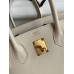Replica Handbag Store Birkin 35CM Retourne Handmade Bag In Craie Epsom Calfskin