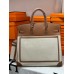 Replica Handbag Store HAC Cargo Birkin 40 Handmade Bag in Toile with Gold Leather
