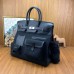 Replica Handbag Store HAC Cargo Birkin 40 Handmade Bag in Black Toile