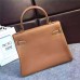 Replica Handbag Store Kelly 28cm Bag Togo Leather Brown Gold Handmade Bag