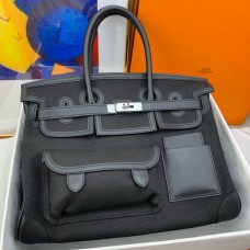 Replica Handbag Store Cargo Birkin 35cm Limited-edition Bag in Black Canvas Replica Handbag Store Cargo Birkin 35cm Limited-edition Bag in Black Canvas
