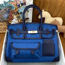 Replica Handbag Store Cargo Birkin 35cm Limited-edition Bag in Blue Canvas Replica Handbag Store Cargo Birkin 35cm Limited-edition Bag in Blue Canvas