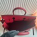 Replica Handbag Store HAC Birkin 40 Handmade Bag in Red Clemence Leather