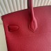 Replica Handbag Store HAC Birkin 40 Handmade Bag in Red Clemence Leather
