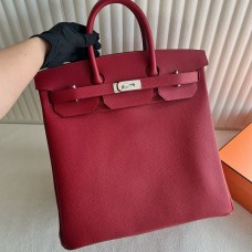 Replica Handbag Store HAC Birkin 40 Handmade Bag in Red Clemence Leather