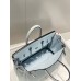 Replica Handbag Store Birkin 25cm Bag In Blue Brume Clemence Leather