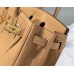 Replica Handbag Store Birkin 25cm Bag In Chai Clemence Leather