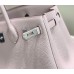 Replica Handbag Store Birkin 25cm Bag In Mauve Pale Clemence Leather