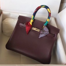 Replica Handbag Store Birkin 25 Handmade Bag In Burgundy Swift Leather Replica Handbag Store Birkin 25 Handmade Bag In Burgundy Swift Leather
