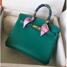 Replica Handbag Store Birkin 25 Handmade Bag In Malachite Swift Leather Replica Handbag Store Birkin 25 Handmade Bag In Malachite Swift Leather