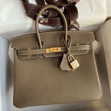 Replica Handbag Store Birkin 25 Handmade Bag In Taupe Clemence Leather Replica Handbag Store Birkin 25 Handmade Bag In Taupe Clemence Leather