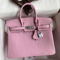 Replica Handbag Store Birkin 25 Retourne Handmade Bag In Mauve Sylvestre Swift Calfskin Replica Handbag Store Birkin 25 Retourne Handmade Bag In Mauve Sylvestre Swift Calfskin