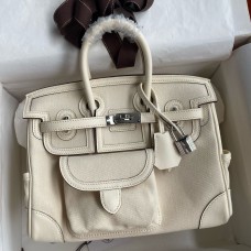 Replica Handbag Store Birkin Cargo 25 Bag in Craie Toile and Swift Leather Replica Handbag Store Birkin Cargo 25 Bag in Craie Toile and Swift Leather