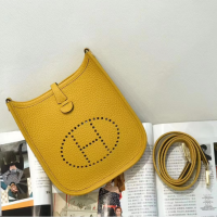 Replica Handbag Store Evelyne III TPM Mini Bag In Yellow Clemence Leather