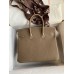 Replica Handbag Store Birkin 25 Handmade Bag In Taupe Clemence Leather