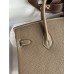 Replica Handbag Store Birkin 25 Handmade Bag In Taupe Clemence Leather
