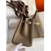 Replica Handbag Store Birkin 25 Handmade Bag In Taupe Clemence Leather