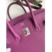 Replica Handbag Store Birkin 25 Retourne Handmade Bag In Anemone Epsom Calfskin