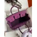 Replica Handbag Store Birkin 25 Retourne Handmade Bag In Anemone Epsom Calfskin