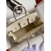 Replica Handbag Store Birkin 25 Retourne Handmade Bag In Craie Epsom Calfskin