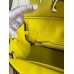 Replica Handbag Store Birkin 25 Retourne Handmade Bag In Lime Epsom Calfskin