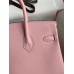 Replica Handbag Store Birkin 25 Retourne Handmade Bag In Rose Sakura Epsom Calfskin