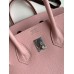 Replica Handbag Store Birkin 25 Retourne Handmade Bag In Rose Sakura Epsom Calfskin