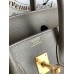 Replica Handbag Store Birkin 25 Sellier Handmade Bag In Etain Epsom Calfskin