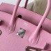 Replica Handbag Store Birkin 25 Sellier Handmade Bag In Rose Confetti Epsom Calfskin