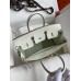 Replica Handbag Store Birkin 25 Retourne Handmade Bag In Beton Swift Calfskin