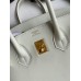Replica Handbag Store Birkin 25 Retourne Handmade Bag In Beton Swift Calfskin