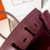 Replica Handbag Store Birkin 25 Handmade Bag In Burgundy Swift Leather