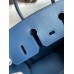 Replica Handbag Store Birkin 25 Retourne Handmade Bag In Deep Blue Swift Calfskin
