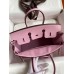Replica Handbag Store Birkin 25 Retourne Handmade Bag In Mauve Sylvestre Swift Calfskin