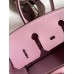 Replica Handbag Store Birkin 25 Retourne Handmade Bag In Mauve Sylvestre Swift Calfskin
