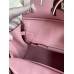 Replica Handbag Store Birkin 25 Retourne Handmade Bag In Mauve Sylvestre Swift Calfskin