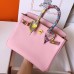 Replica Handbag Store Birkin 25 Handmade Bag In Pink Swift Leather Replica Handbag Store Birkin 25 Handmade Bag In Pink Swift Leather