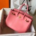 Replica Handbag Store Birkin 25 Handmade Bag In Rose Lipstick Swift Leather