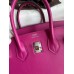 Replica Handbag Store Birkin 25 Retourne Handmade Bag In Rose Purple Swift Calfskin